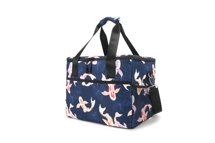 Cooler Tote Large Koi Navy