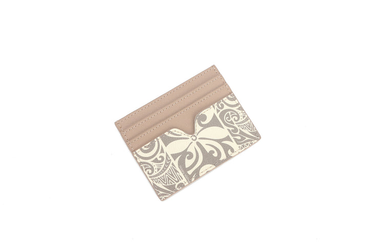 Card Case Meilany Tapa Tiare Beige