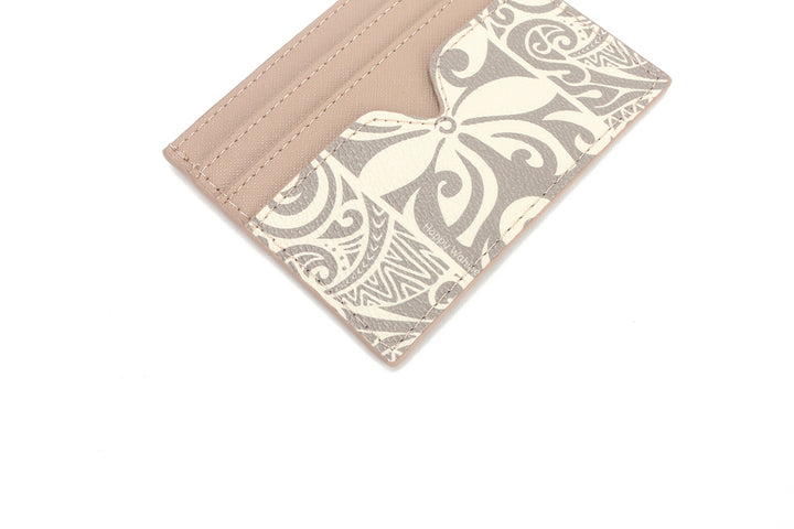Card Case Meilany Tapa Tiare Beige