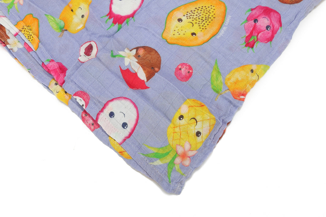 Baby Muslin Swaddle Hawaiʻi Fruits Lavender