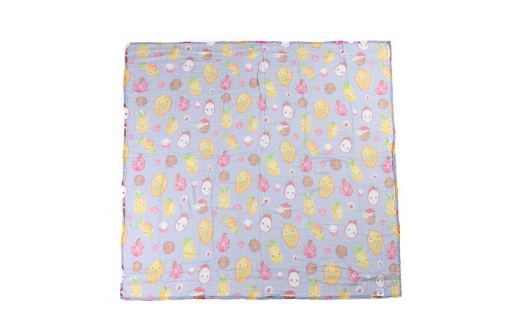 Baby Muslin Swaddle Hawaiʻi Fruits Lavender