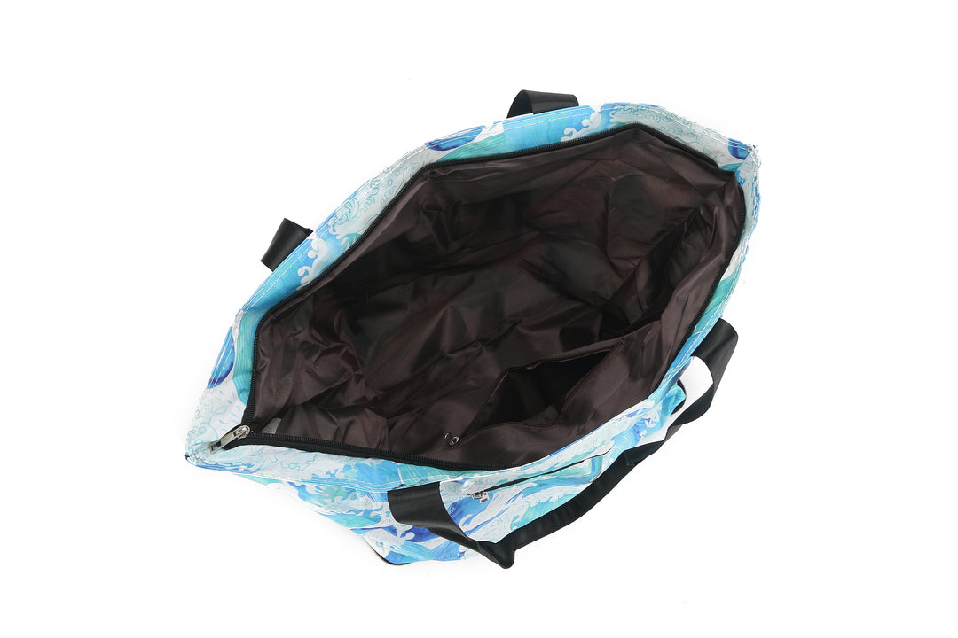 Foldable Bag James Waves Blue