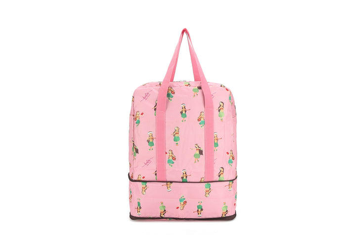 Foldable Duffle Bag Sophie Hula Girls Pink