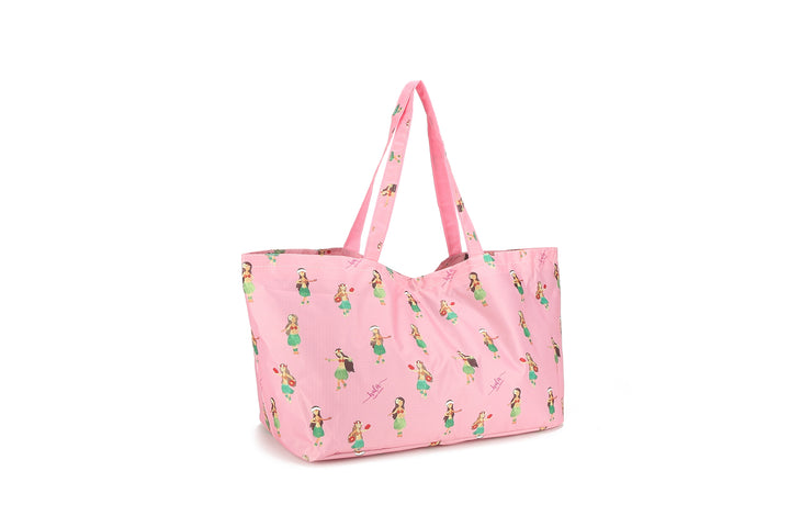 Carry-All Tote Hula Girls Pink