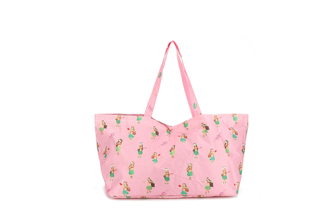 Carry-All Tote Hula Girls Pink