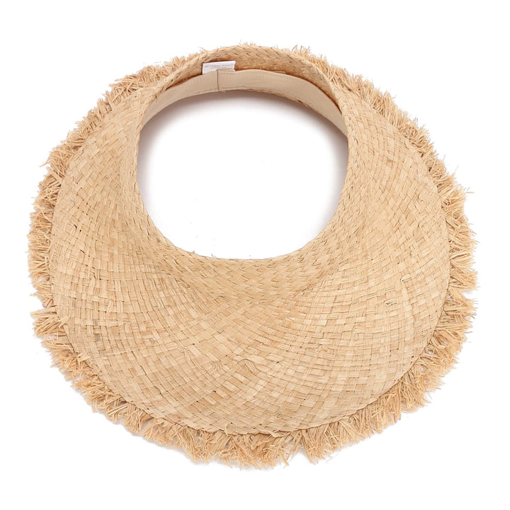 Hat Papale Round Open Top Assymetric Fringes