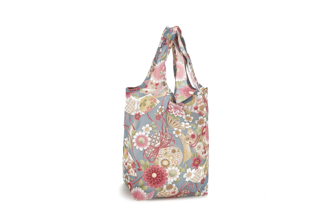 Foldable Bag Joy Japanese Floral Blue