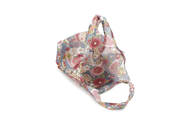 Foldable Bag Joy Japanese Floral Blue