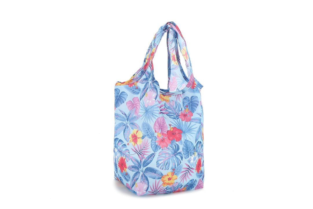 Foldable Bag Joy Floral Blue