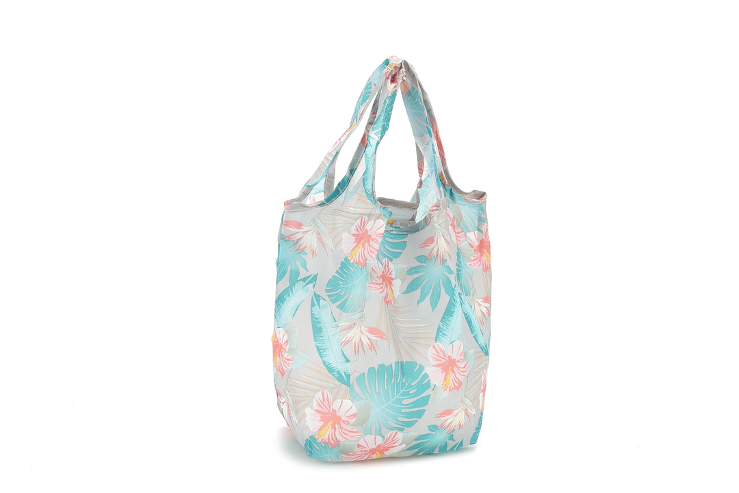 Foldable Bag Joy Floral Mixed Blue