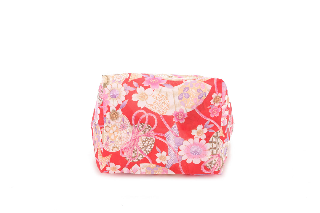 Foldable Bag Joy Asian Flower Red