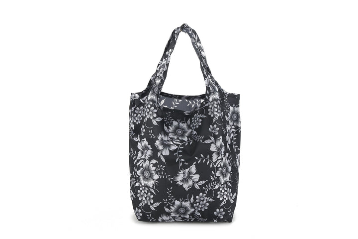Foldable Bag Joy Floral Black