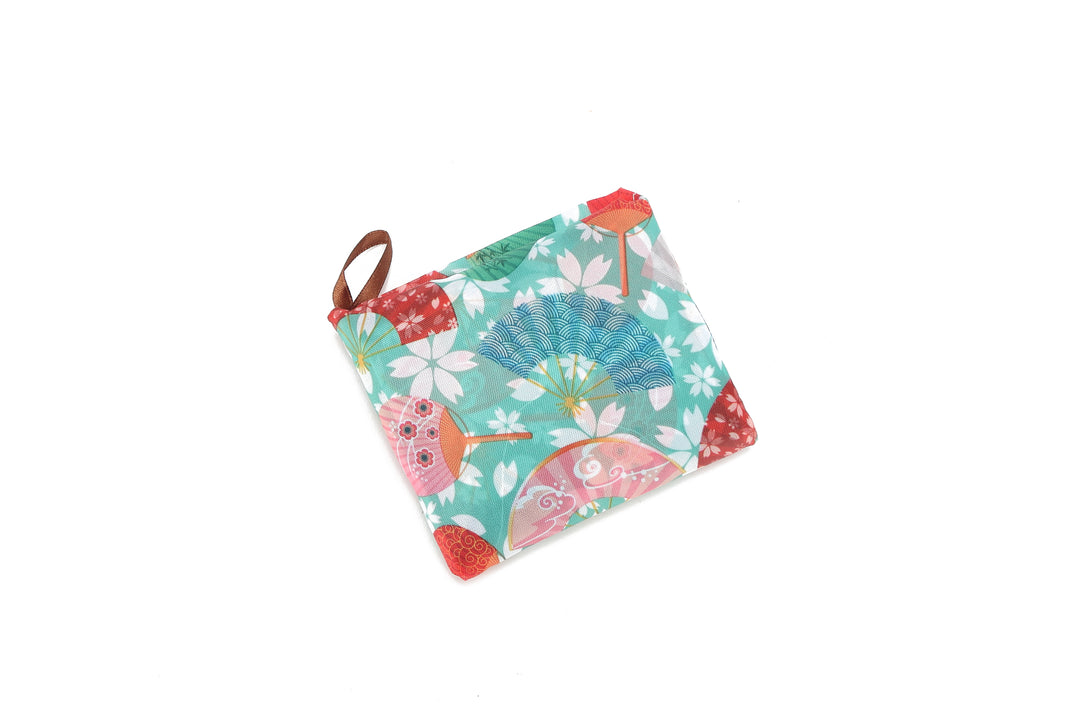 Foldable Bag Joy Japanese Floral Green