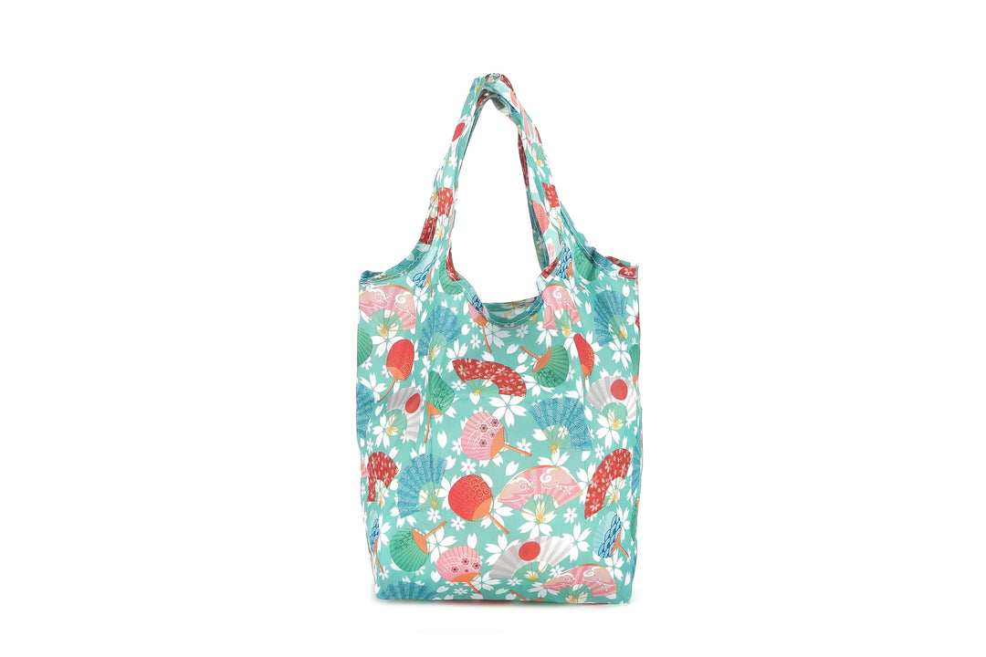 Foldable Bag Joy Japanese Floral Green