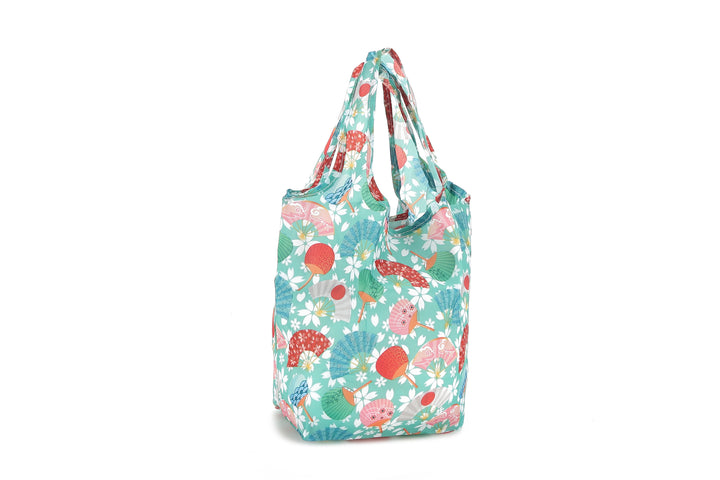 Foldable Bag Joy Japanese Floral Green