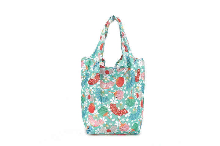 Foldable Bag Joy Japanese Floral Green