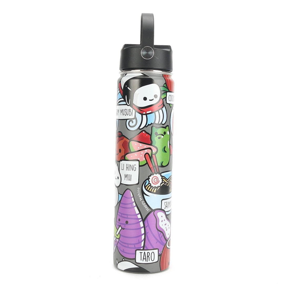 Insulated Water Bottle 24oz Craving Hawai'i Grey