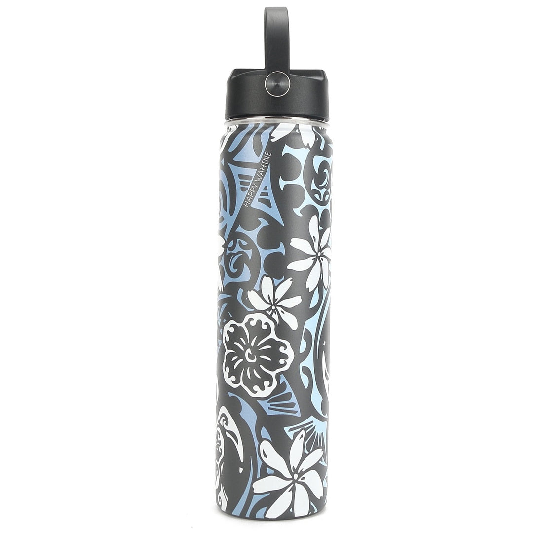 Insulated Water Bottle 32oz Tiare Infinity Grey – Happy Wahine