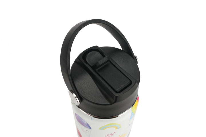 Insulated Water Bottle 24oz Shave Ice White