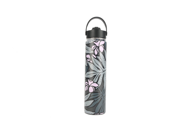 Insulated Water Bottle 24oz Lauaʻe Grey