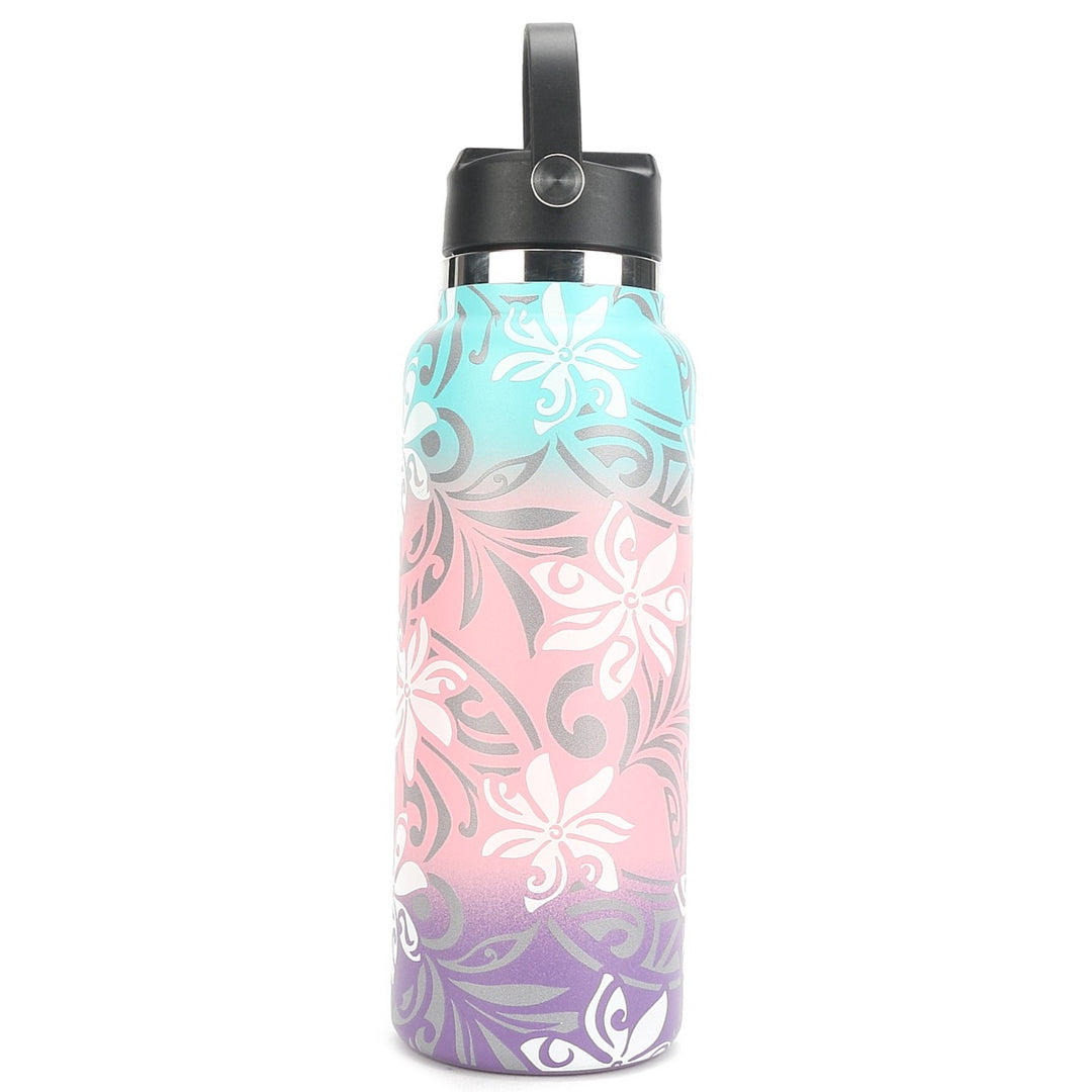 40oz Hydro Flask Light Pink (1.0 Design) Wide Mouth Straw Lid