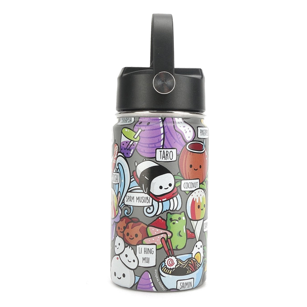 Insulated Water Bottle 12oz Craving Hawai'i Grey