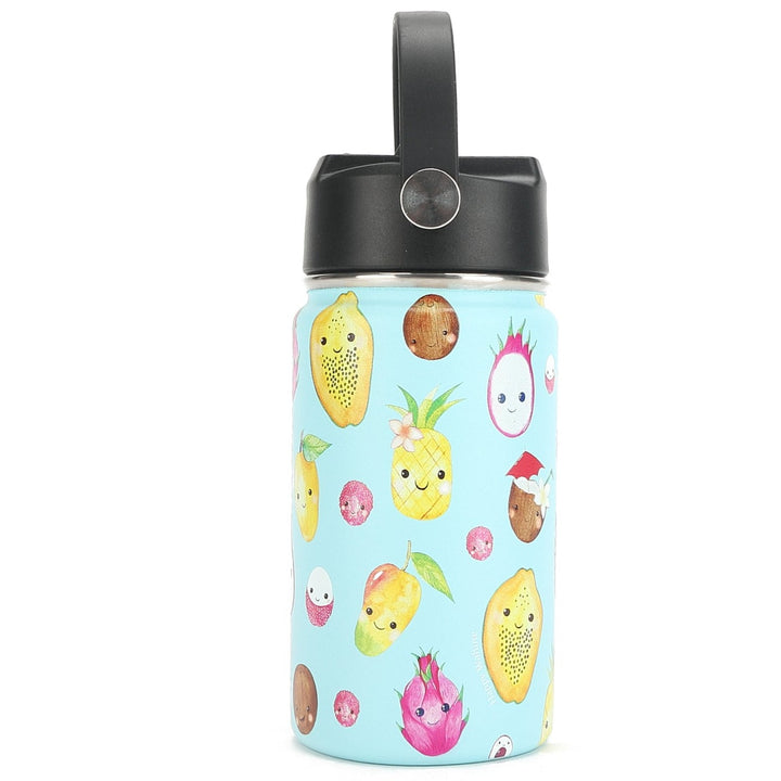 Insulated Water Bottle 12oz Fruits Hawai'i Mint