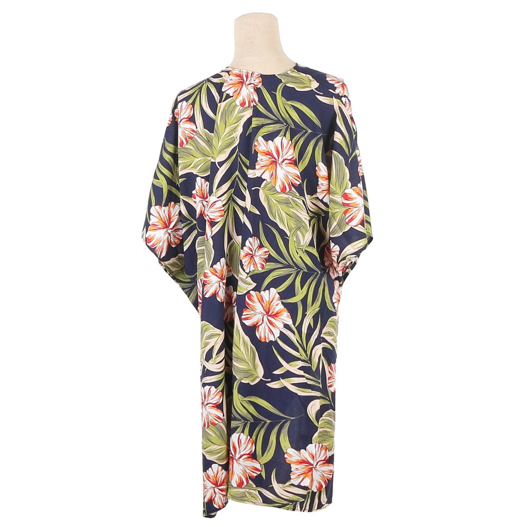 Coverup Nikki Hibiscus Monstera Navy