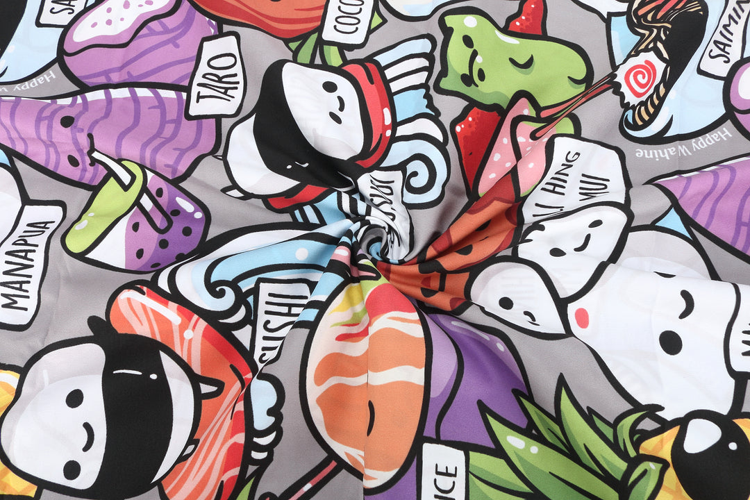 Sand-Free Reversible Beach Towel Craving Hawai'i Blue Craving Hawai'i Grey