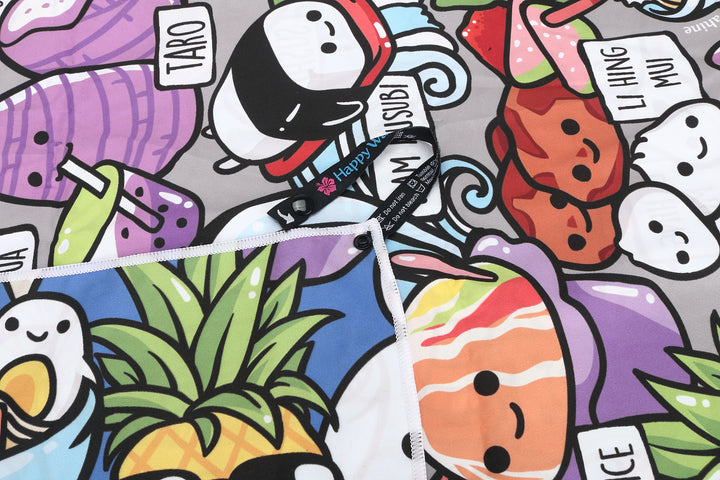 Sand-Free Reversible Beach Towel Craving Hawai'i Blue Craving Hawai'i Grey