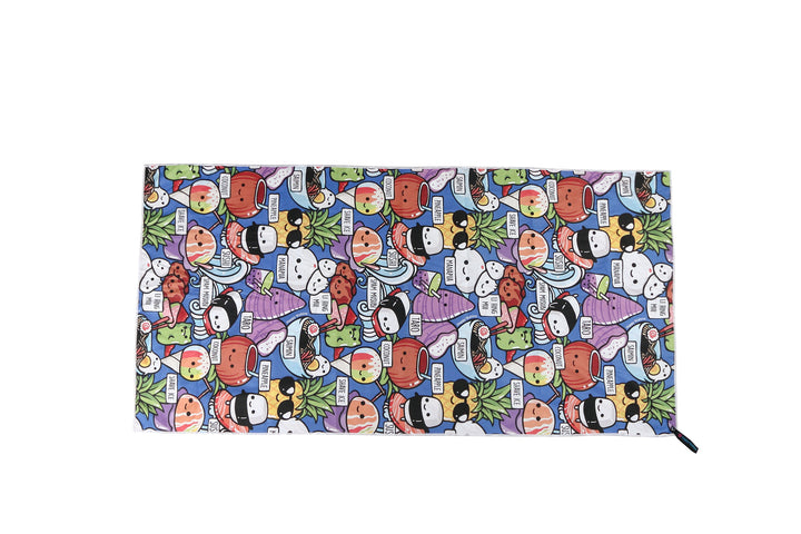 Sand-Free Reversible Beach Towel Craving Hawai'i Blue Craving Hawai'i Grey