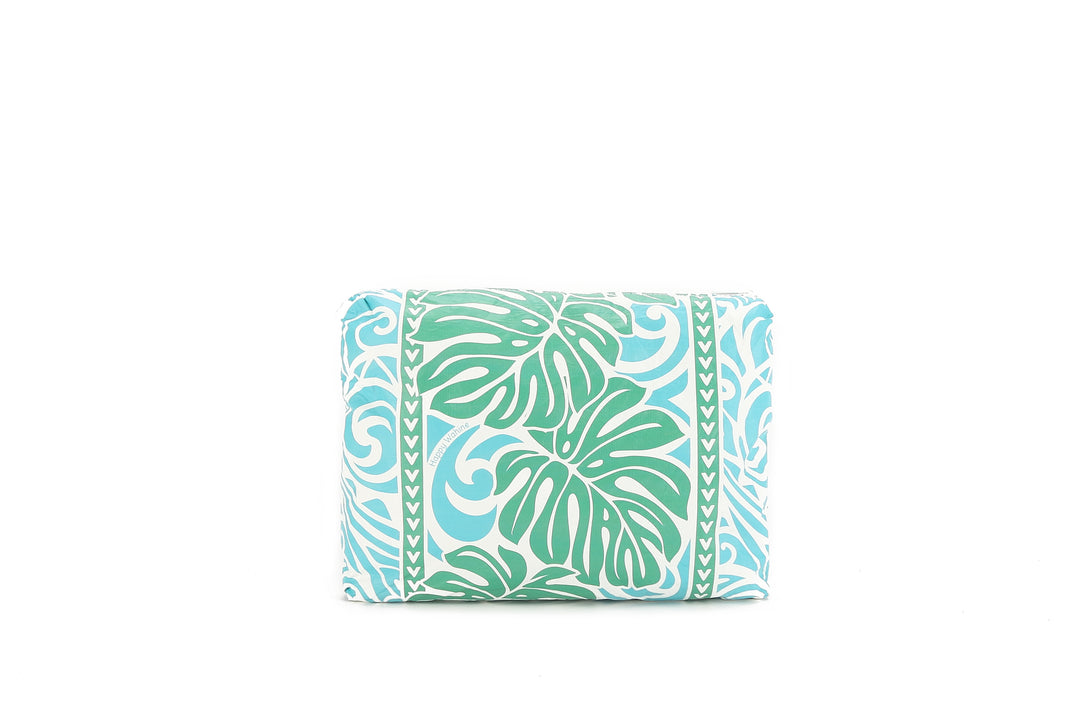 Pouch Medium Wai Wai Monstera Green