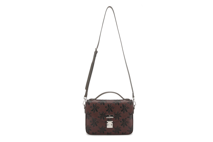 Satchel Alice Tiare Brown Embossed