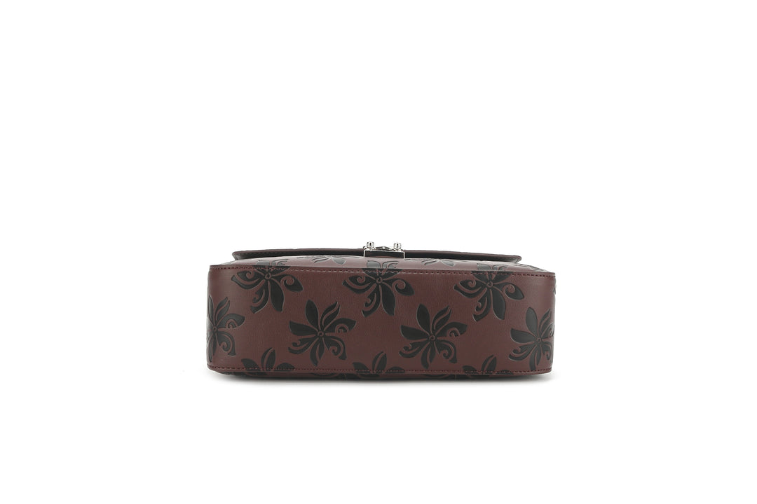 Satchel Alice Tiare Brown Embossed