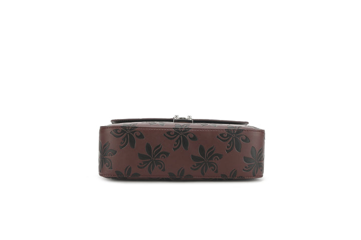 Satchel Alice Tiare Brown Embossed