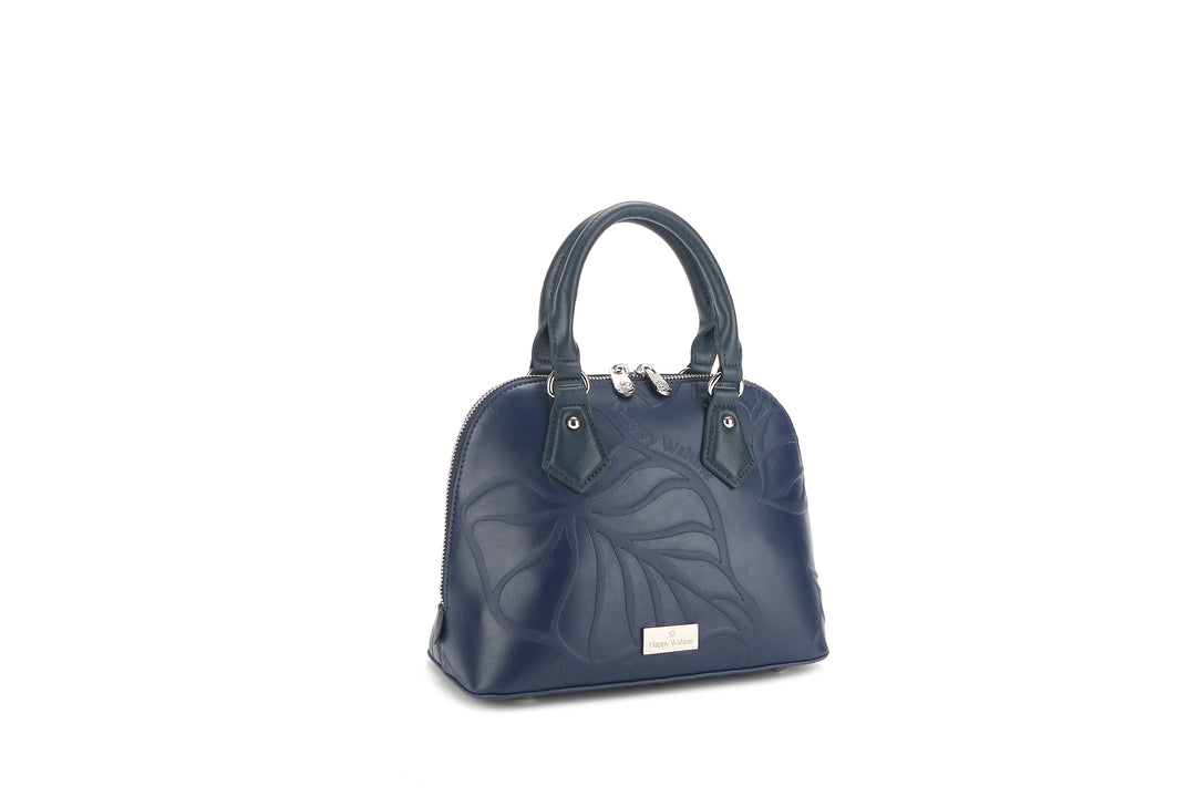 Satchel Lora Kalo Embossed Navy