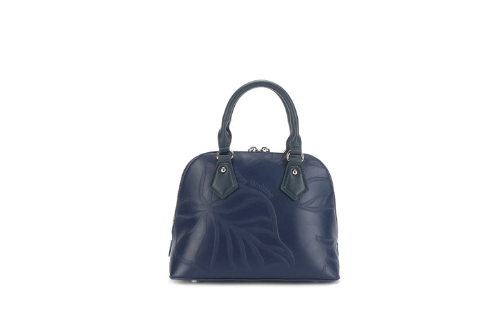 Satchel Lora Kalo Embossed Navy