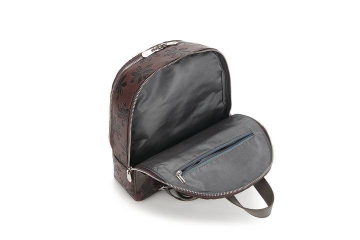 Backpack Tiffany Tiare Brown Embossed