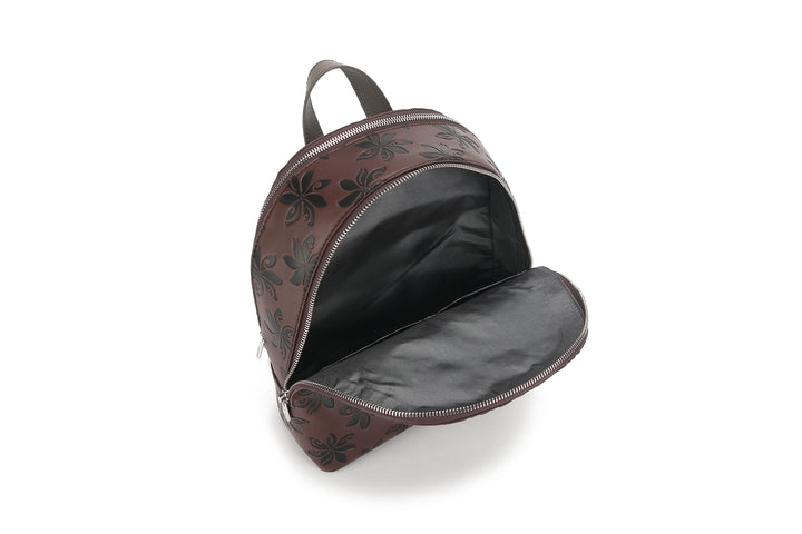 Backpack Tiffany Tiare Brown Embossed