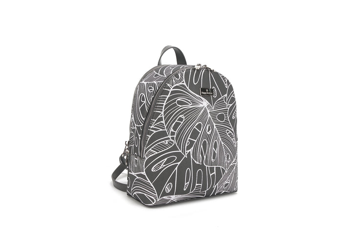 Backpack Tiffany Monstera Lines Grey