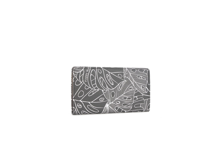 Wallet Teyla Monstera Lines Grey