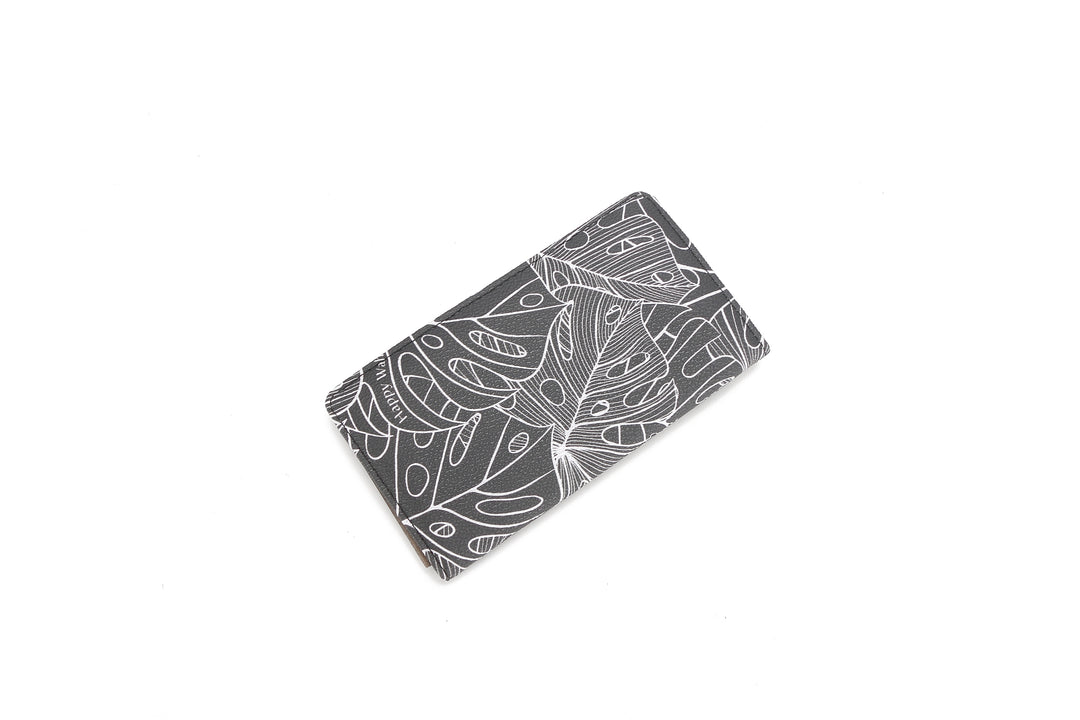 Wallet Teyla Monstera Lines Grey