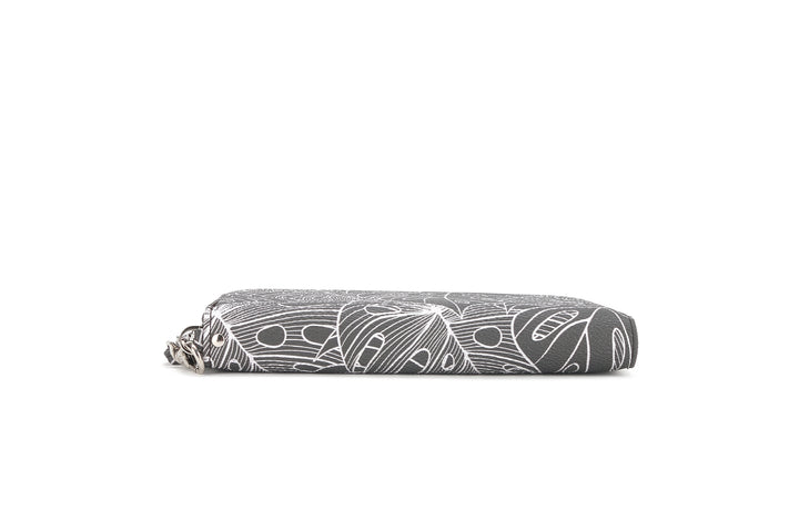 Wallet Kaylee Monstera Lines Grey