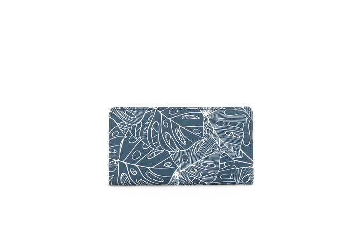 Wallet Teyla Monstera Lines Navy