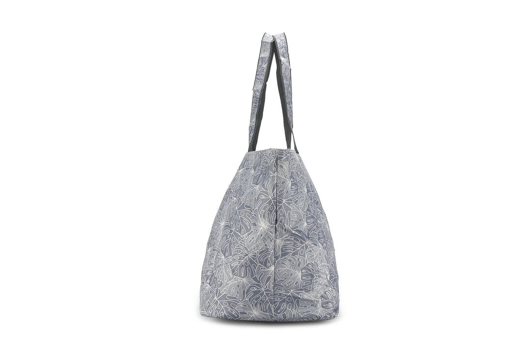 Carry-All Tote Monstera Lines Grey