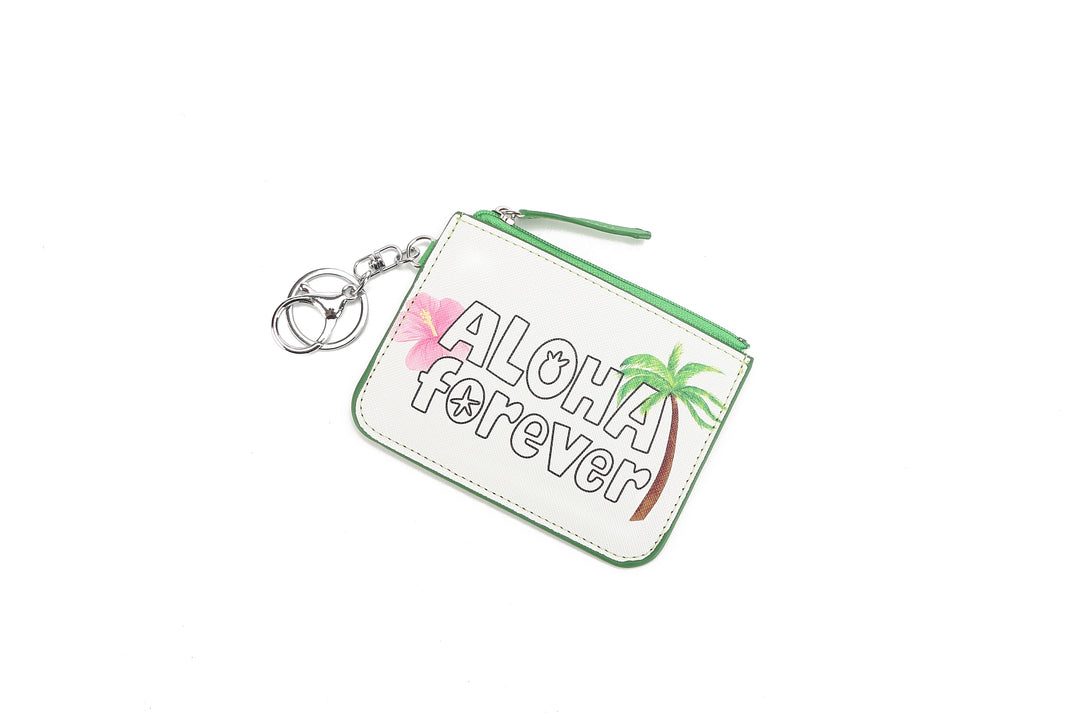 Card Case May Aloha Forever White