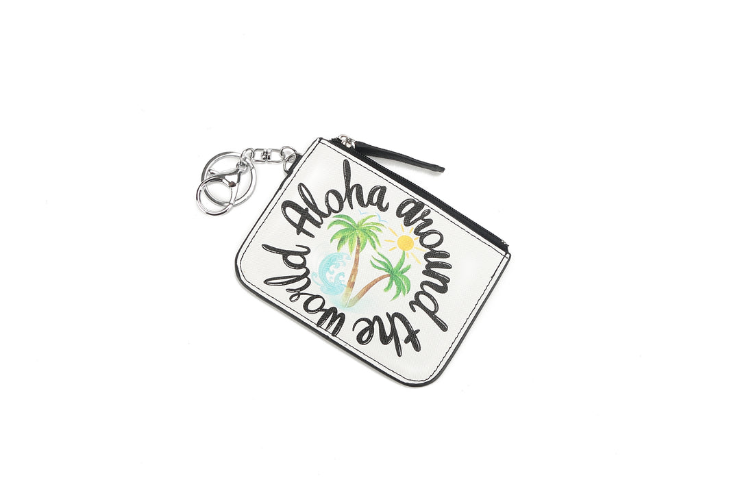 Card Case May Aloha Around the World White