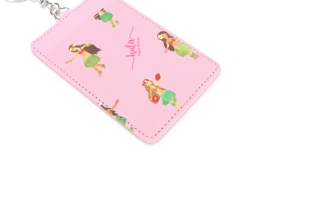 Card Case April Hula Girl Pink