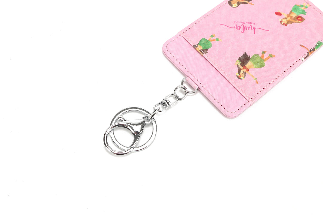 Card Case April Hula Girl Pink