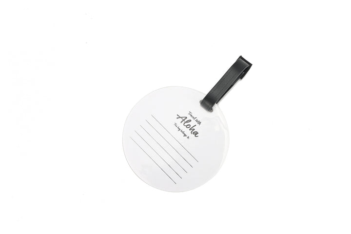 Luggage Tag Aloha Around the World White
